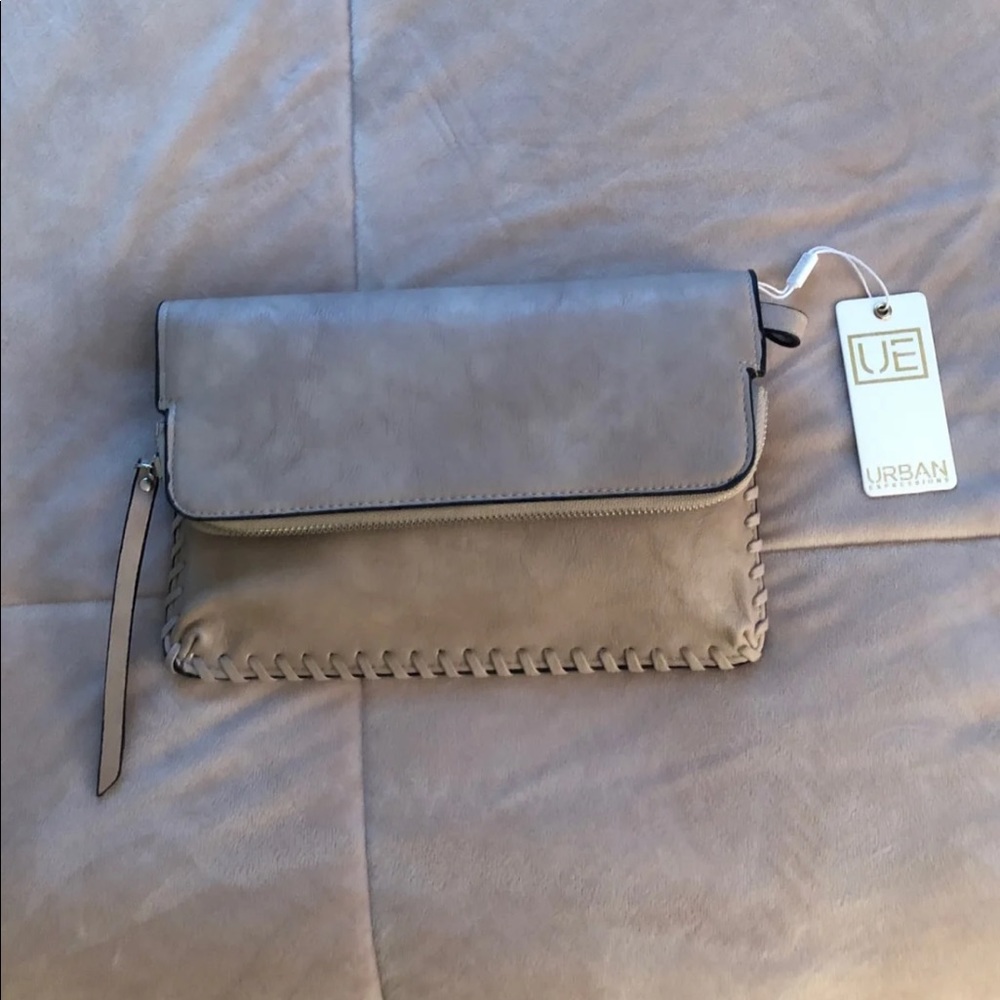 Beige crossbody bag